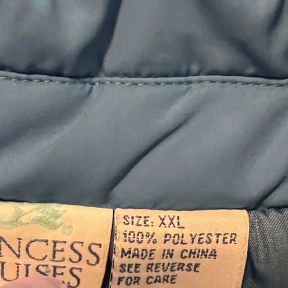 Princess Cruises Blue Quilted Snap Button Polyester LS Winter Jacket Size XXL - Picture 7 of 12